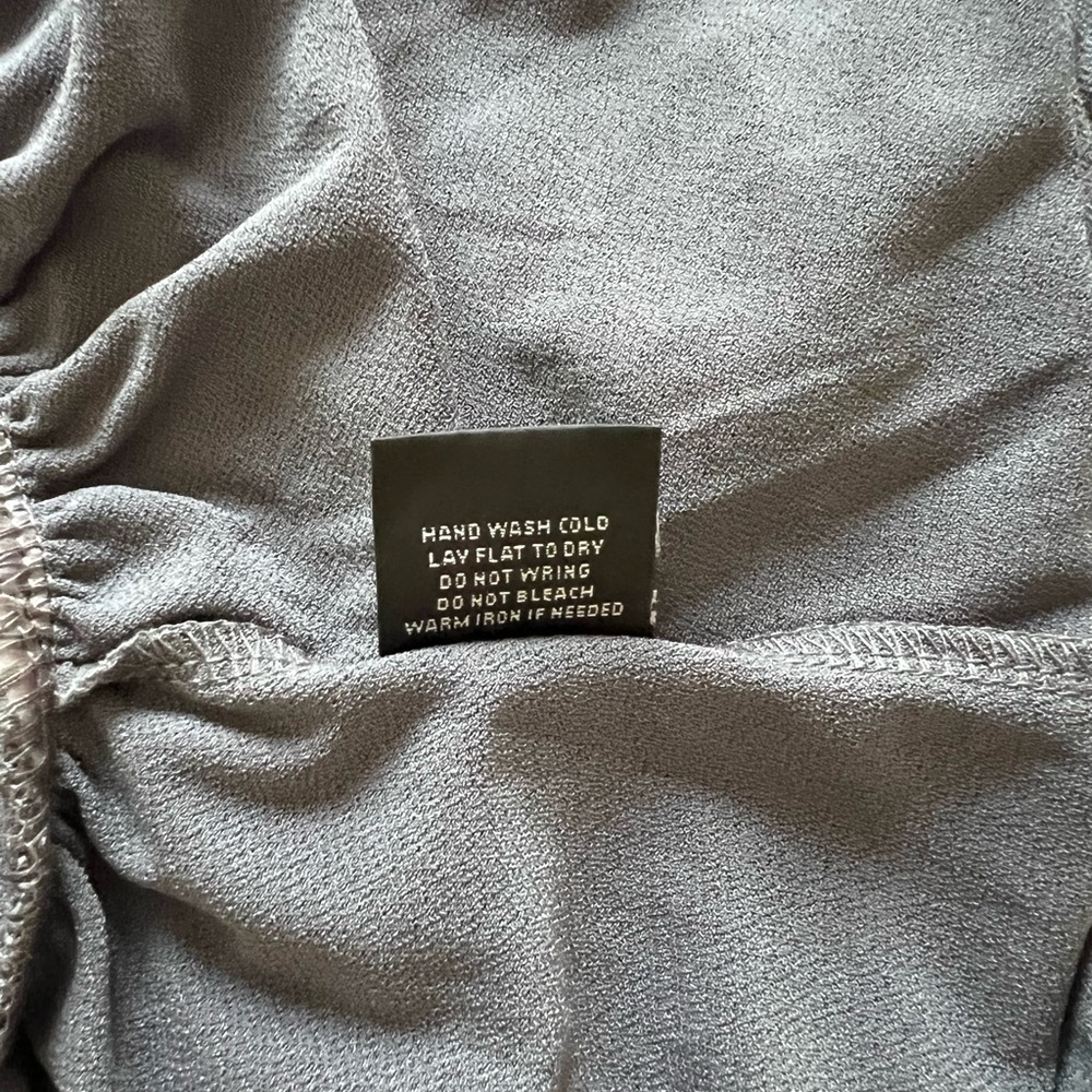 Belldini blouse. Slate Grey with decorative silver grommets. - Picture 7 of 7